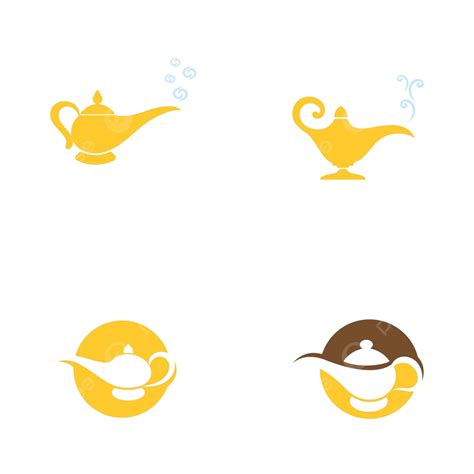 Magic Lamp Logo Vector Illustration Genie Luck Persian Vector, Genie ...