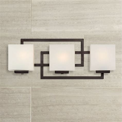 Possini Euro Design Modern Wall Light Bronze Hardwired 21" Wide 3-Light ...