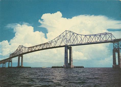 Vintage Travel Postcards: Sunshine Skyway Bridge