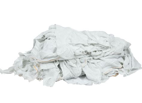 Recycled White Cotton Rags - Bulk 40 lb Box