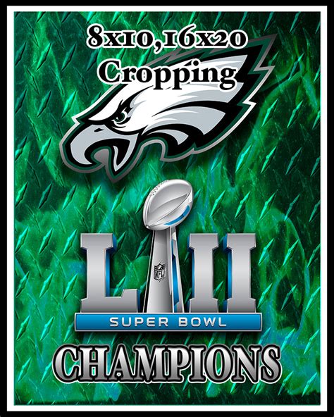 Philadelphia Eagles Super Bowl Championship 2018 Poster, Philadelphia ...