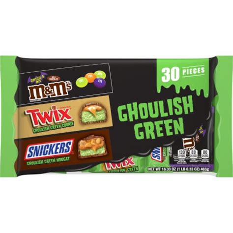 M&M'S & Snickers & Twix Ghoulish Green Chocolate Halloween Candy ...