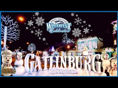 Gatlinburg Winterfest Christmas Lights and Snow People Walkthrough 2023 ...