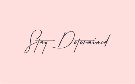 Stay Determined! | Keep yourself motivated with this cute pink + navy desktop wallpaper by ...