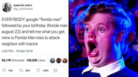 Florida Man challenge: What is the hilarious birthday meme? - PopBuzz