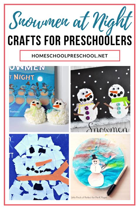 Snowmen at Night Activities and Crafts for Preschoolers