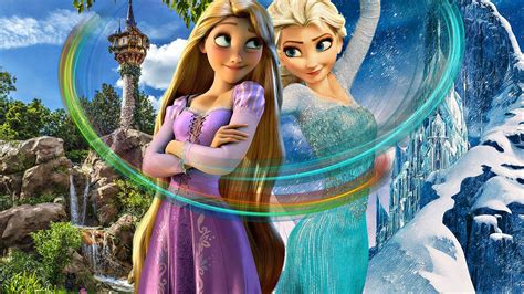 muIans Fan Art: Rapunzel And Elsa | Frozen and tangled, Disney cuties ...