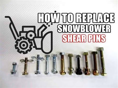 HOW-TO Replace Shear Pins On A Snowblower