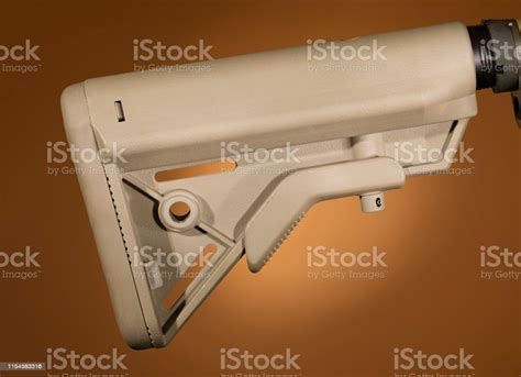 Beige Adjustable Stock For An Ar15 Stock Photo - Download Image Now - AR-15, Adjustable, Beige ...