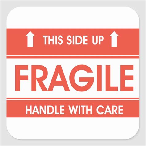 Fragile Sign Stickers | Zazzle | Sticker sign, Custom stickers, Fragile sticker design printable