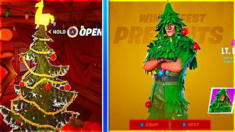 How To Get LT. EVERGREEN Skin in Fortnite Winterfest! (CHRISTMAS TREE ...