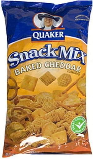 Quaker Baked Cheddar Flavored Snack Mix - 9 oz, Nutrition Information ...