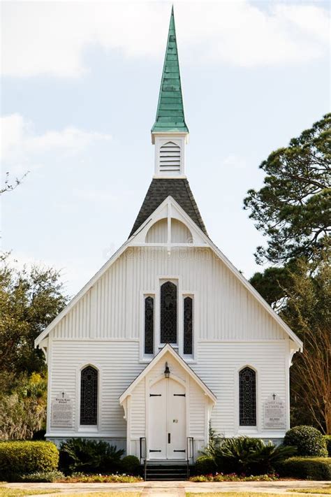 Small Old Catholic Church at Top of Brick Steps Stock Photo - Image of ...