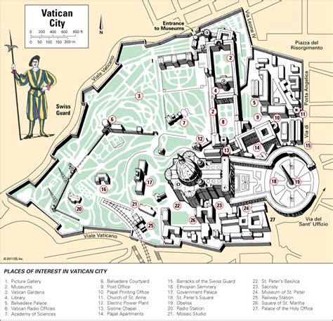 Maps of Vatican | Detailed map of the Vatican in English | Tourist map of the Vatican | Vatican ...