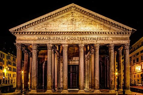 HD wallpaper: night, lights, Rome, Italy, Pantheon | Wallpaper Flare