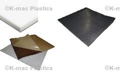 PTFE Plastic Sheets, 25% Glass Filled, Virgin, Bondable,