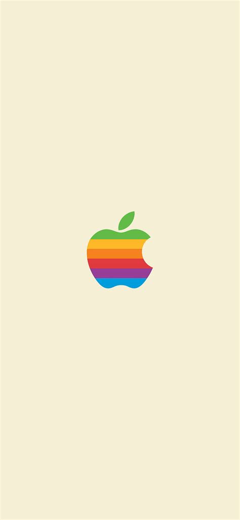 Apple Macintosh, classic, rainbow, logo, iphone, cream, HD phone wallpaper | Peakpx