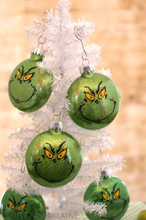 Grinch Ornaments :: Make your own Grinch Christmas Ornaments or give them as gifts! # ...