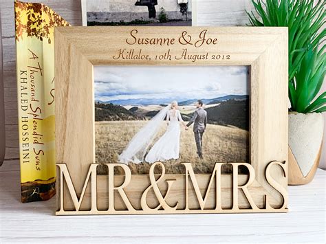 Personalised Wedding Frame Wedding Photo Frame Engraved | Etsy