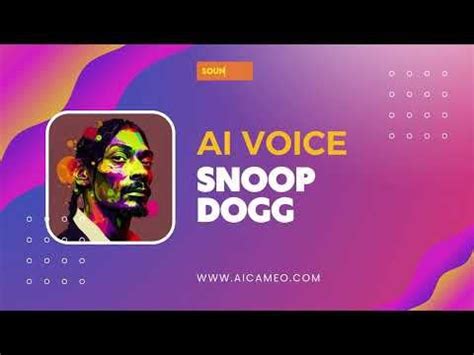 Snoop Dogg AI Voice Generator is here : r/Snoop