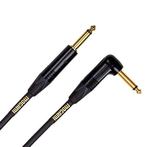 Mogami Gold Series Instrument Cable | Right Angle to Straight - 6ft - Tough Audio Australia