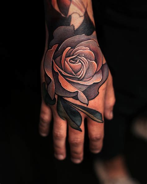 Getting Creative With Rose Hand Tattoo Ideas To Try Right Now