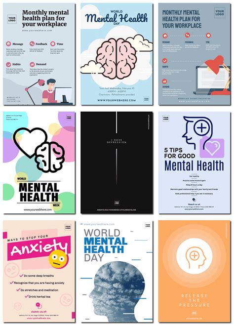 Customize printable mental health awareness posters online
