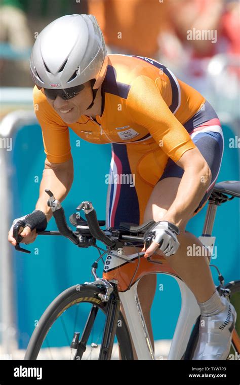 Leontien Zijlaard van Moorsel of the Netherlands off the start ramp ...