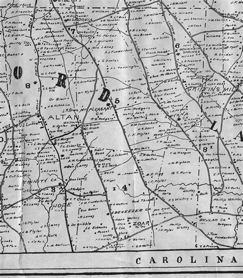 Union County Map, 1907, Union County, North Carolina - ACPL Genealogy ...