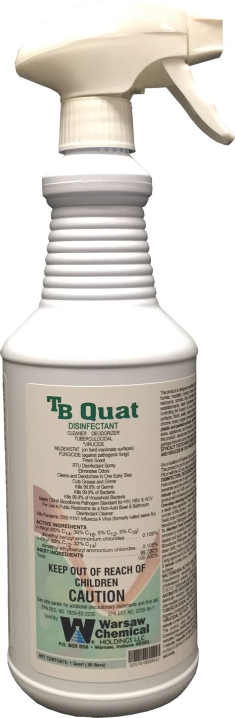 TB Quat Disinfectant (Quart) - A-1 Supply Company