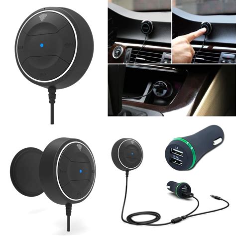 3.5mm Bluetooth 4.0 HandsFree Stereo NFC CAR AUX Bluetooth Kit Music ...