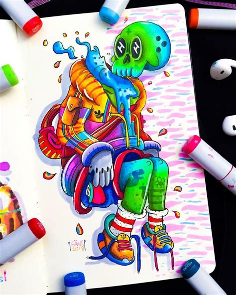 Pin by WADIDAW .oi on Gawx_art | Doodle art designs, Graffiti style art, Doddle art