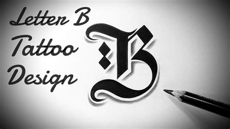 Cursive Letter B Tattoo Designs