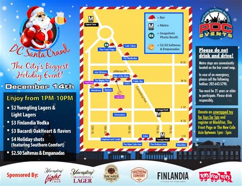 DC Santa Crawl 2013 Route Map | Project DC Events