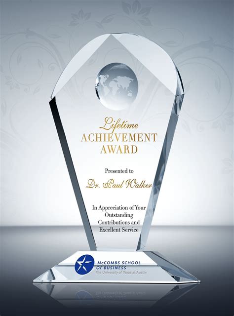 Lifetime Achievement Award | Lifetime achievement award, Achievement ...