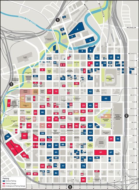 Downtown Houston Map Printable - Printable Maps