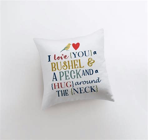 Bushel and a Peck Pillow Cover Home Decor Throw Pillow - Etsy