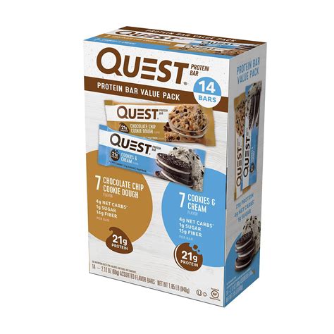 Quest Protein Bar, Variety Pack (14 ct.) - Walmart.com