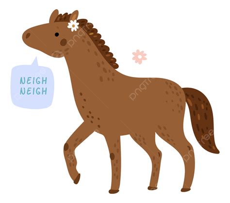 Horse Neigh Clipart Transparent PNG Hd, Horse With Neigh Sound In ...