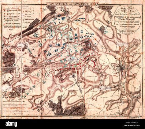 Battle of waterloo map hi-res stock photography and images - Alamy