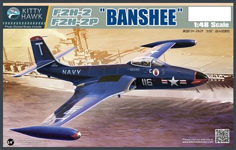 The Modelling News: Building the Big Blue Banshee - Kitty Hawk's 48th scale F2H-2 & F2H-2P kit.