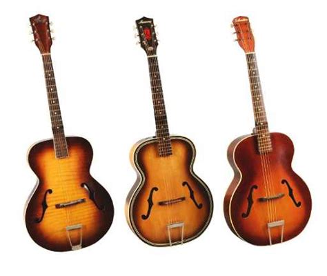 Lot Of 3: Hollow Body Acoustic Guitars.