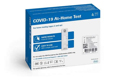 Rapid Antigen COVID-19 At-Home Test, 4-Pack Kit, FDA Nepal | Ubuy