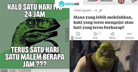 10 Meme Lucu 'Pertanyaan Sepele' Ini Kocaknya Bikin Mikir Dulu