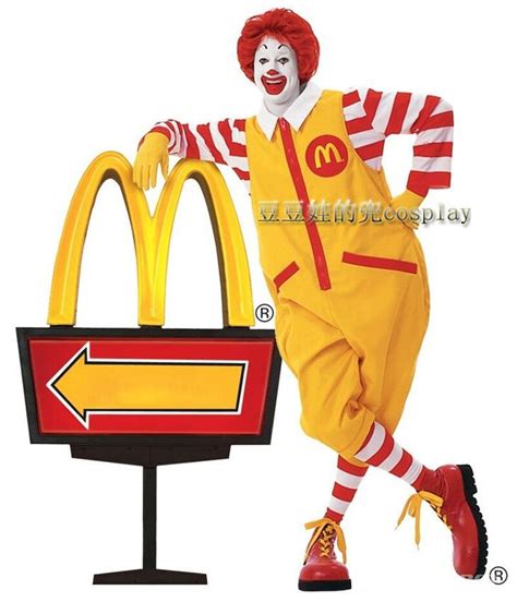 Ronald McDonald Costumes Suit Adult Funny Cosplay Outfit Christmas ...