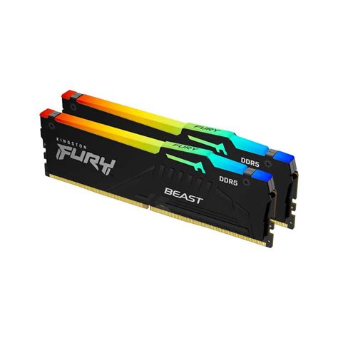 Kingston FURY BEAST DDR5 RGB 32GB (2 x 16GB) DDR5 DRAM 4800MHz CL38 1.10V KF548C38BBAK2-32 ...