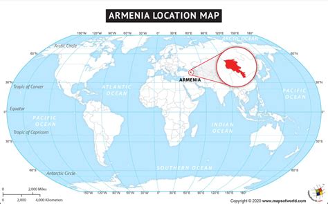 Where is Armenia located? Location map of Armenia