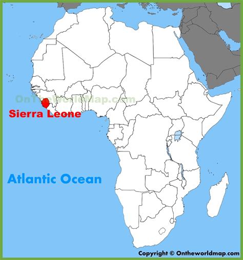 Sierra Leone location on the Africa map - Ontheworldmap.com