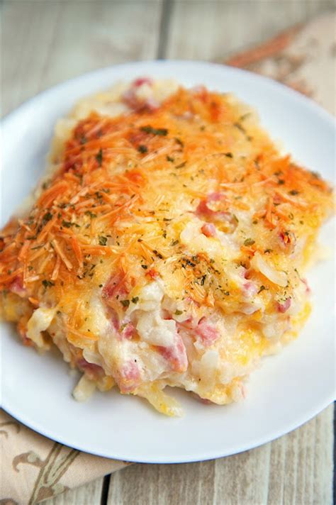 Ham & Cheese Hash Brown Casserole