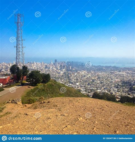 San Francisco, CA, USA, San Francisco View from Twin Peaks. Stock Photo ...